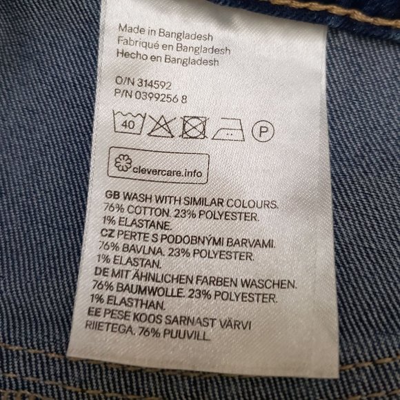 H&M Skinny Ankle High Rise Jeans Blue Size 32 - Picture 6 of 10